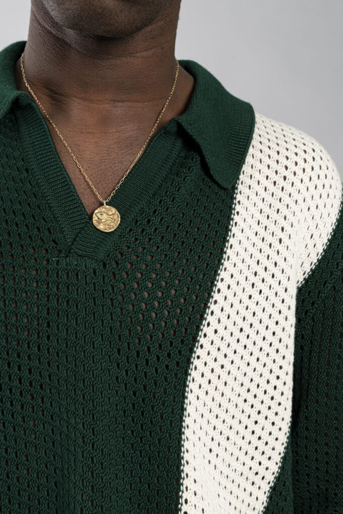 Mesh Knitted Polo