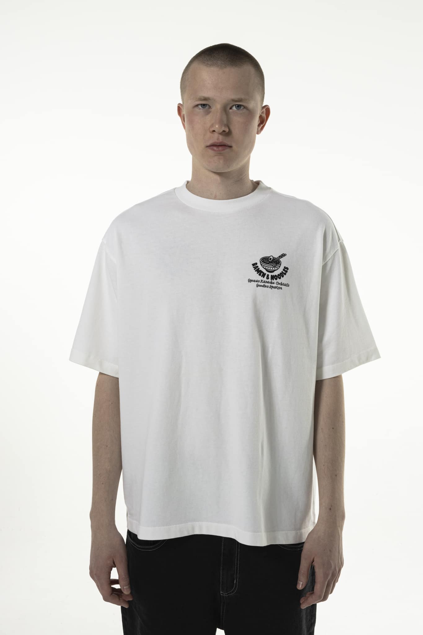 Noodles ホワイト トレーナー XL NOODLES WHITE TEE | Goodies Sportive