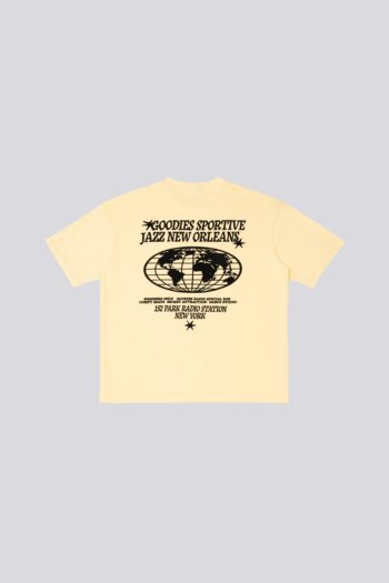 Back Radio Station Yellow Tee of Goodies-Sportive