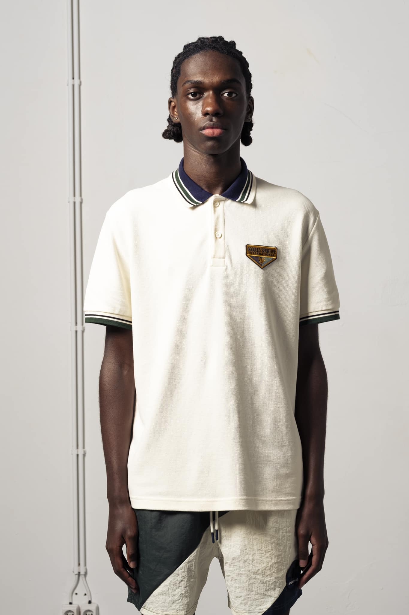 2-BMPP26 a model with a Boat Master Premium Polo of Goodies-Sportive