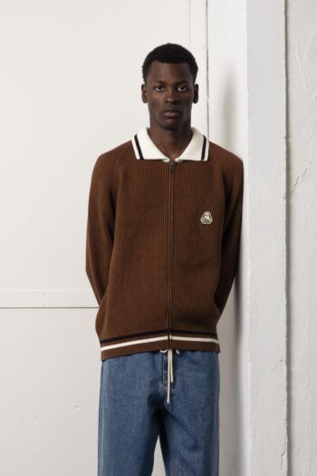 A model with Toffee Polo by Goodies Sportive
