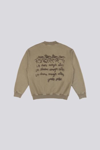 Les Chevaux Sauvages Crewneck by Goodies Sportive