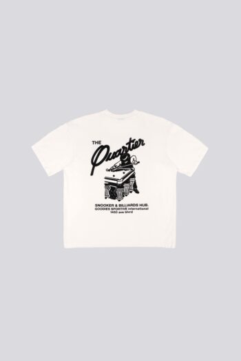 Snooker White Tee by Goodies Sportive