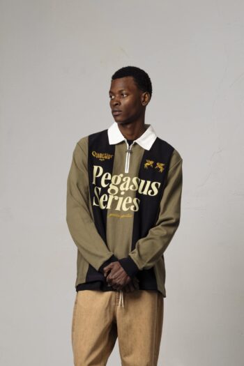 A model with Pegasus Series Polo by Goodies Sportive
