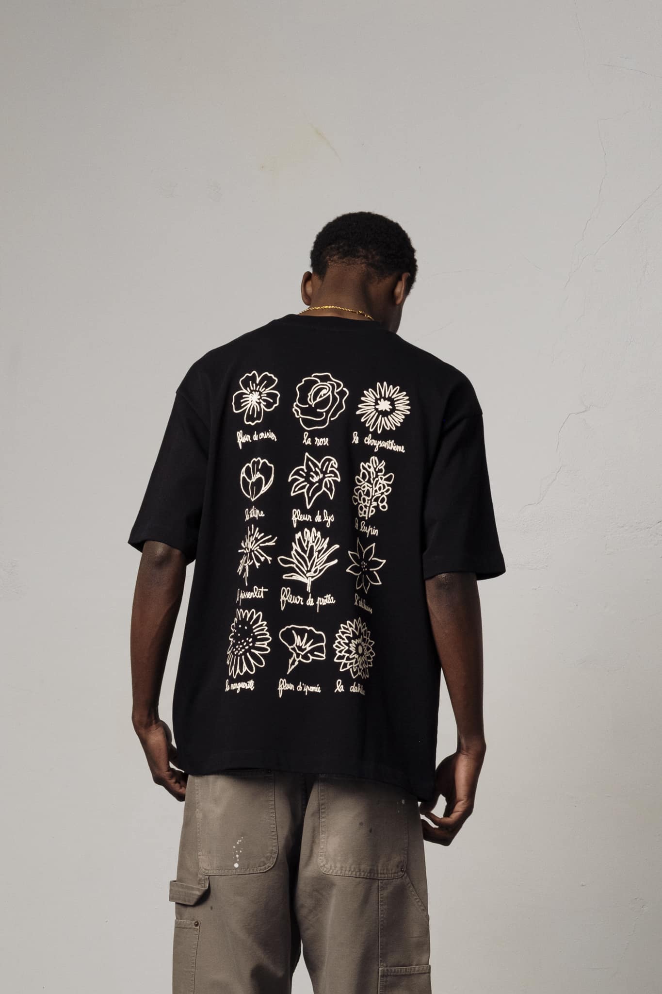 72-LE FLEURISTE TEE � LFT26-002 A model with Le Fleuriste Tee by Goodies Sportive